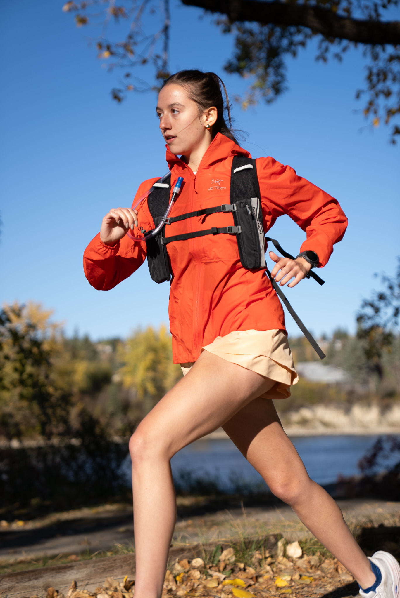 Marcella running.